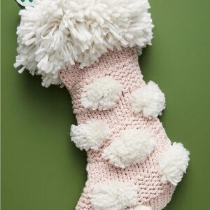 🎀 Pair of Anthropologie Cindy Pom Christmas Stockings (Set of 2) — NWT 🎀